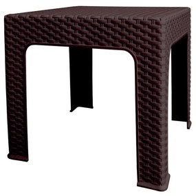 Stolik ogrodowy Bistro Ratan, 42 x 42 x 42 cm, wenge