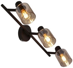 Lampa sufitowa ze szklanym kloszem 9x58 cm Agra – Candellux Lighting