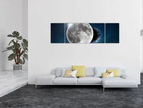 Obraz - Ziemia w zaćmieniu Księżyca (170x50 cm)