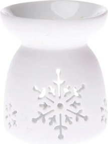 Biały porcelanowy kominek zapachowy Dakls, wys. 9 cm