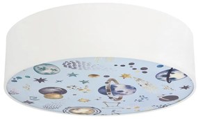 Dziecięca lampa sufitowa z tekstylnym kloszem ø 38 cm Kiddy – Candellux Lighting