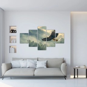 Obraz - Lecący orzeł (125x70 cm)
