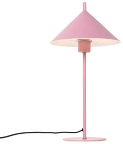 Designerska lampa stołowa różowa - TriangoloDesignerski Oswietlenie wewnetrzne