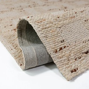 Dywan z mieszanki wełny tkany ręcznie w naturalnym kolorze 160x230 cm Rova Blend – Flair Rugs