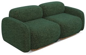 Ciemnozielona sofa modułowa 190 cm Ailani – Makamii
