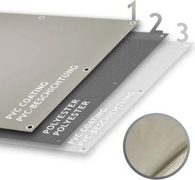 JAGO Plandeka 650 g/m², aluminiowe oczka, szara, 3 × 6 m