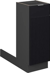 Wyspa kuchenna czarne paski 30x70x82 fame-line