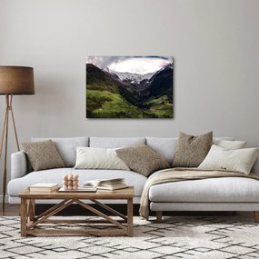 Obraz - Dolina pod górami (70x50 cm)