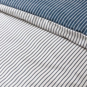 Biało-niebieska pościel dwuosobowa 230x220 cm Oxford Pinstripe – Catherine Lansfield