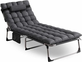 Leżak Ogrodowy VENUS 190x73 cm Szary