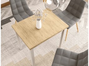 Stół jadalniany rozkładany FLIP 80(160)X80 cm, dąb Cremona Torro/kaszmir