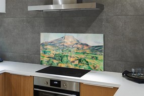 Szklany Panel Góra Świętej Wiktorii - Cézanne
