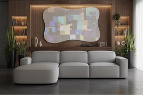 Narożnik modułowy Cursal B lewostronny – sofa narożna 282 × 166 cm, szary Raven 7, nowoczesny design