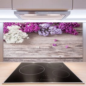 Panel Szklany do Kuchni Wyrafinowane Płatki Kwiatowe