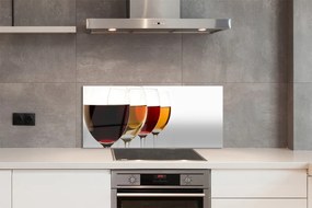 Szklany Panel Kieliszki wina