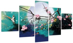 Obraz - Drzewo, grafika (125x70 cm)