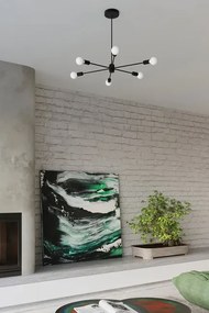 Czarny duży żyrandol industrialny - 3X S497 Z5-P86