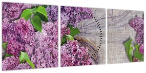 Obraz - Bez (z zegarem) (90x30 cm)