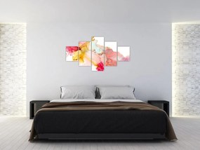 Obraz - Atramentowa abstrakcja (125x70 cm)