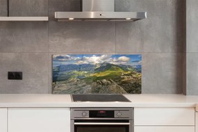 Szklany Panel Panorama Gór i Jeziora