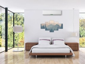 Obraz - Góry Turkusowe N⁰2 (125x70 cm)