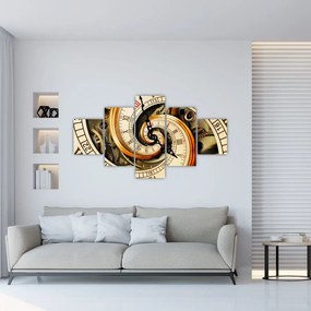 Obraz zegara (125x70 cm)