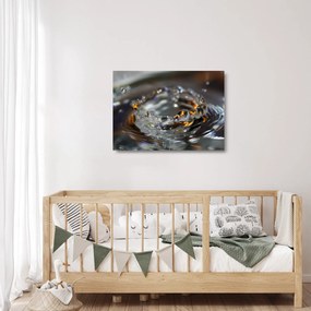 Obraz na szkle - bransoletka z kropel wody (70x50 cm)