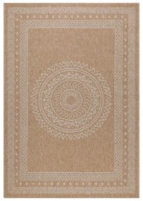 Dywan zewnętrzny Dhaka rozeta bezowy 240 cm x 340 cm