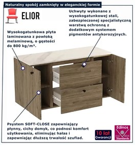 Szafka pod umywalkę w kolorze ciemny orzech T3-B43