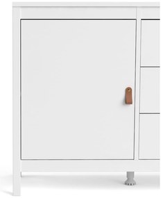 Biała niska komoda 151x80 cm Madrid – Tvilum