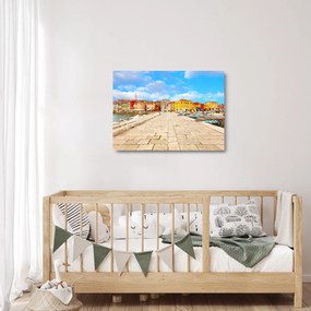 Obraz na szkle - Stare istryjskie miasto Poreč, Chorwacja (70x50 cm)