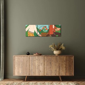Obraz - Piękny dzień (z zegarem) (90x30 cm)