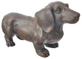 InDecor Ceramiczny jeż brązowy, 43 x 19 x 26 cm