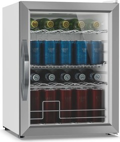Klarstein Beersafe 64cm 60L Lodówka na Napoje Srebrny/Biały