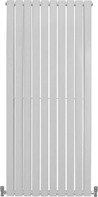 Grzejniki panelowe designerskie, połyskujące, białe, 1600 mm x 700 mm