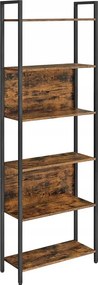 Industrialny metalowy regał rustykalny brąz S5-A08
