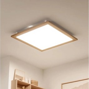 Brilagi - ściemnialna oprawa LED SLIMFRAME WOOD LED/58W/230V 64x64 cm + pilot