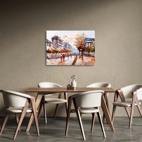 Obraz na szkle - Życie w mieście (70x50 cm)