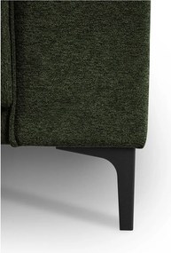 Zielony narożnik z tkaniny szenilowej (lewostronny/w kształcie litery L) Copenhagen – Scandic