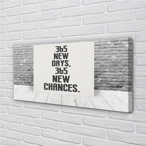 Duży obraz na płótnie Napis na Ceglanym Murze