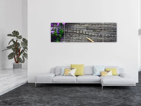 Obraz - kwiaty polne (170x50 cm)