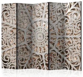 Parawan dwustronny Orient 225x172 cm 5-częściowy szary ARTGEIST B