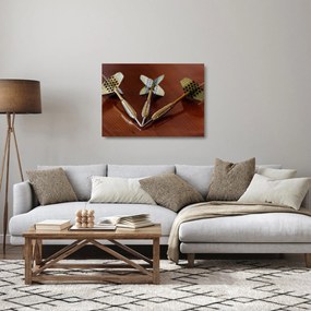 Obraz na szkle - trzy strzałki (70x50 cm)