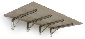 Stół składany na ścianie, 1200 x 600 mm, nośność 60 kg, dąb naturalny