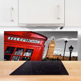 Panel Szklany Kultowa Budka Telefoniczna W Londynie