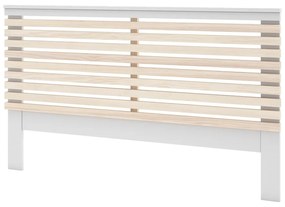 Biały zagłówek w dekorze sosny 146x100 cm Campus – Marckeric