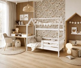 Łóżko dziecięce domek Lante z szufladą 80x160 80x190 stelaż Flex MDF łóżko dla dziecka