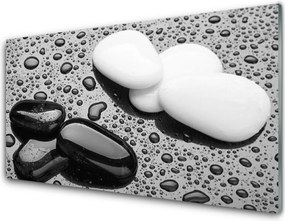 Panel Kuchenny Deszcz Na Gładkich Kamieniach