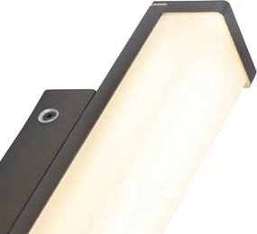 Lampa ścienna czarna 32 cm IP44 - Cascada