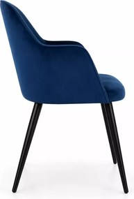 Nowoczesne tapicerowane krzesło Capric Special Black